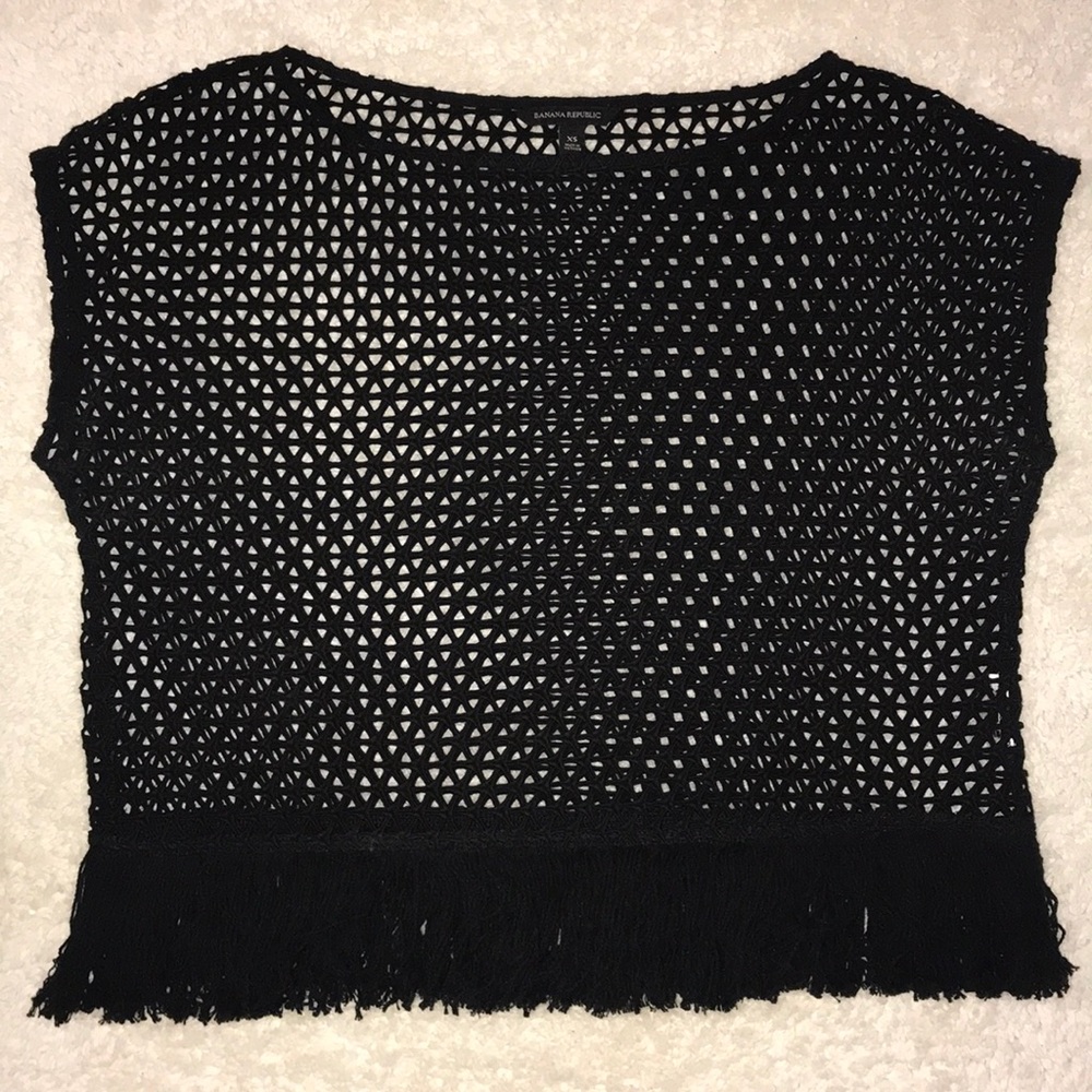 Fishnet tassel top!